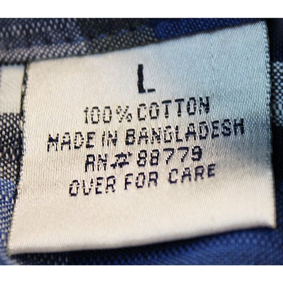 Lemon Grass Women's Blue Plaid Zipper Flannel size L NWT Chest Pocket Collared - Picture 5 of 8